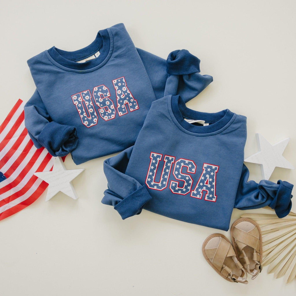 USA Stars Crewneck Sweatshirt