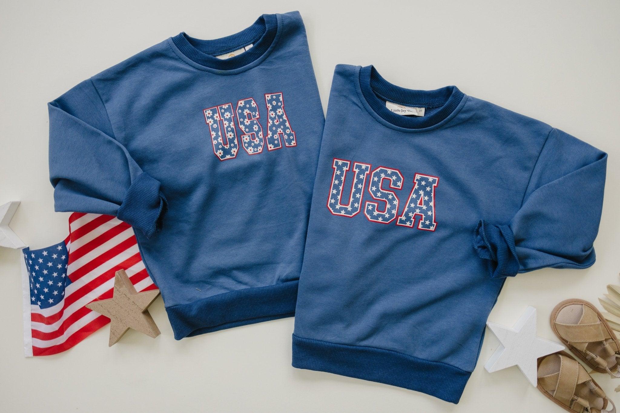 USA Stars Crewneck Sweatshirt