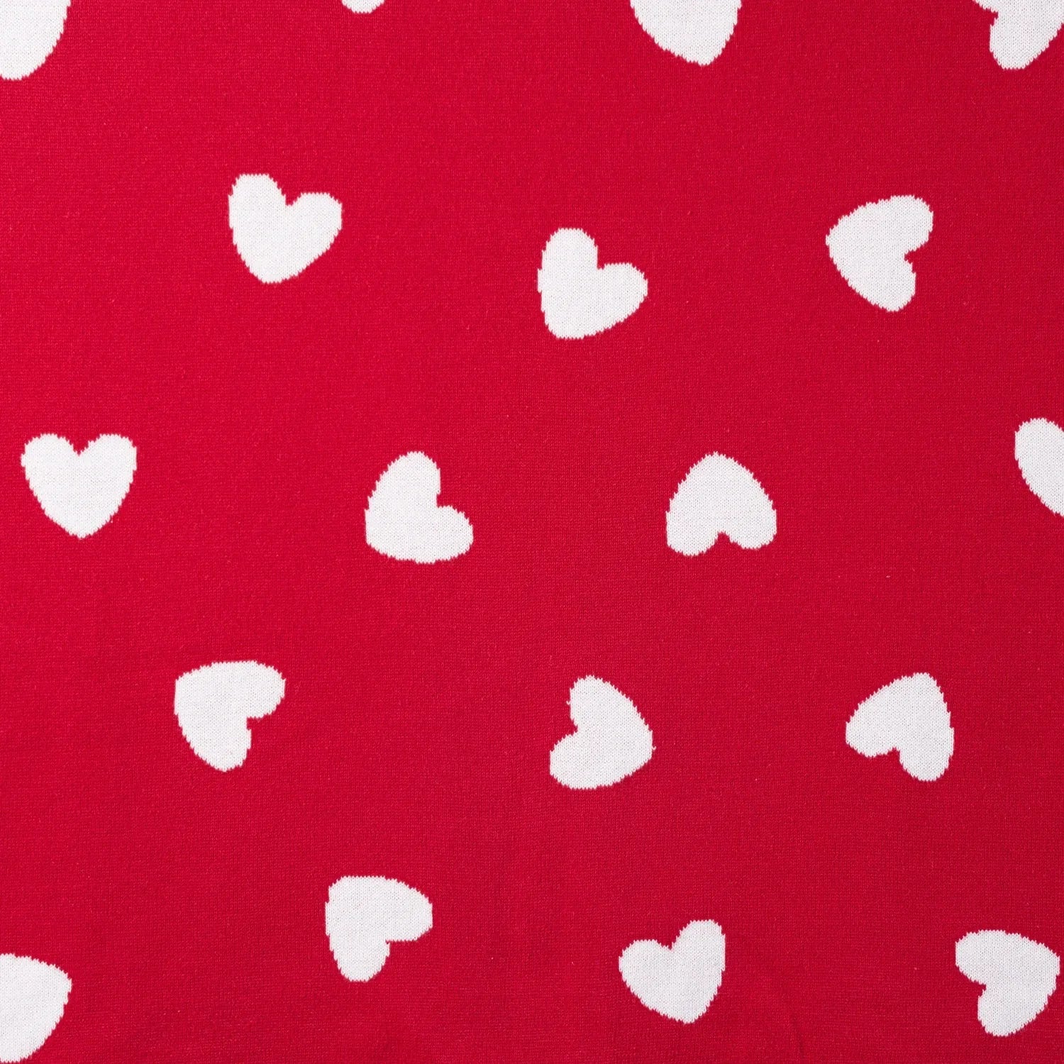 Valentine Heart Jacquard Baby Blanket