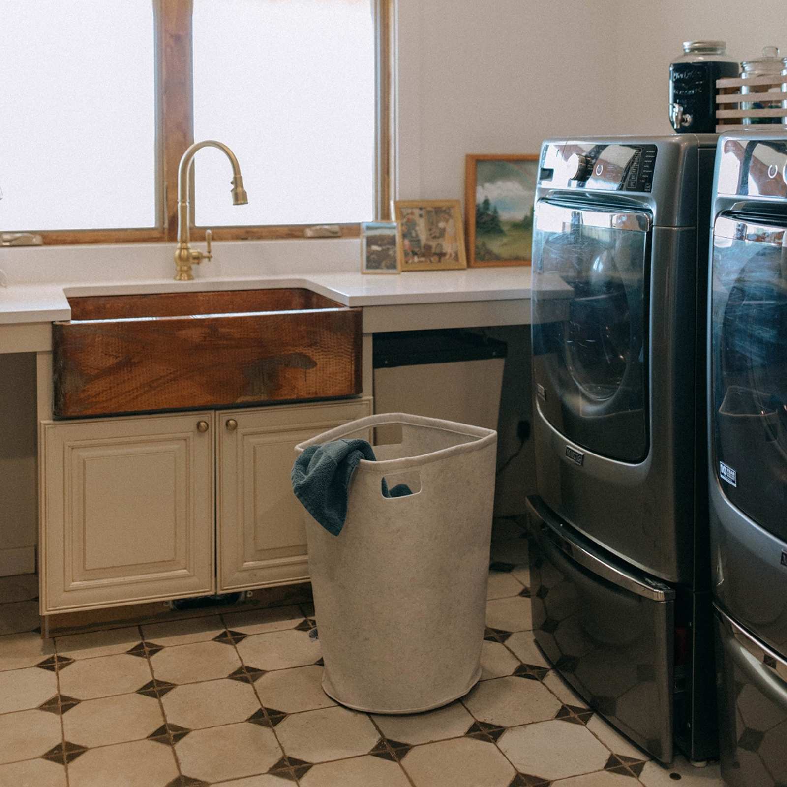 Felt Laundry Hamper