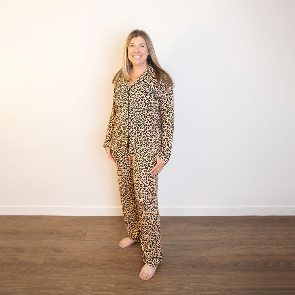 Button-Up Luxe Adult Pajamas