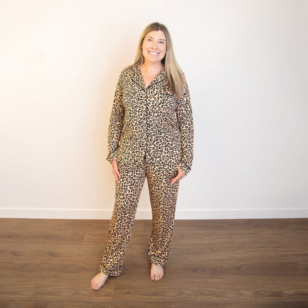 Button-Up Luxe Adult Pajamas