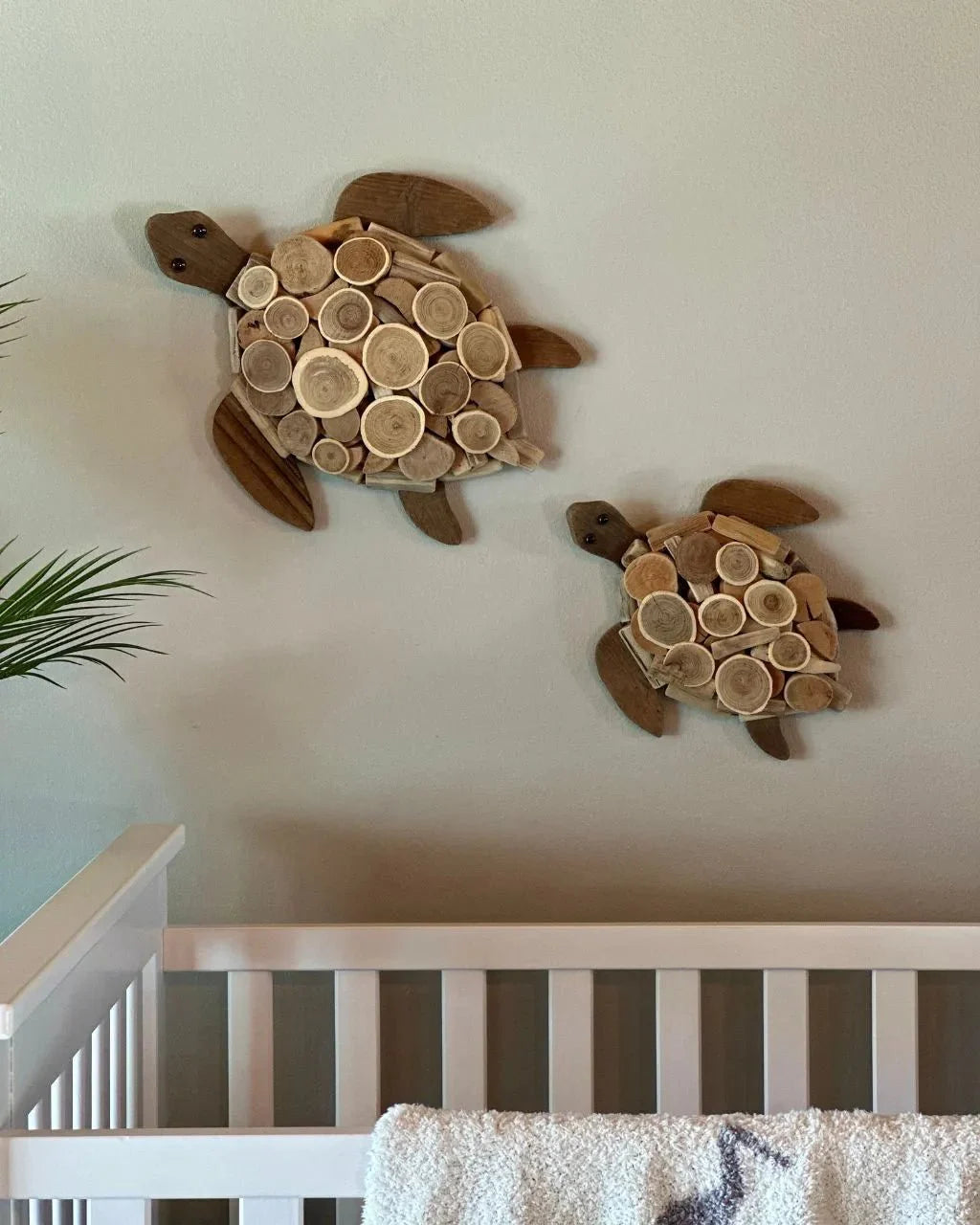 Wooden Sea Turtle Wall Art